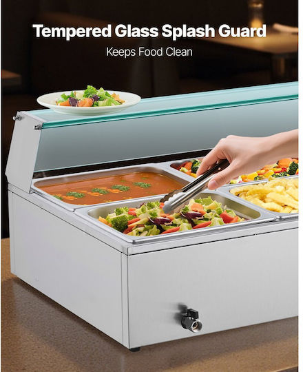 Vevor Θερμαντικό Μπουφέ Σάλτσας με Ισχύ 1500W