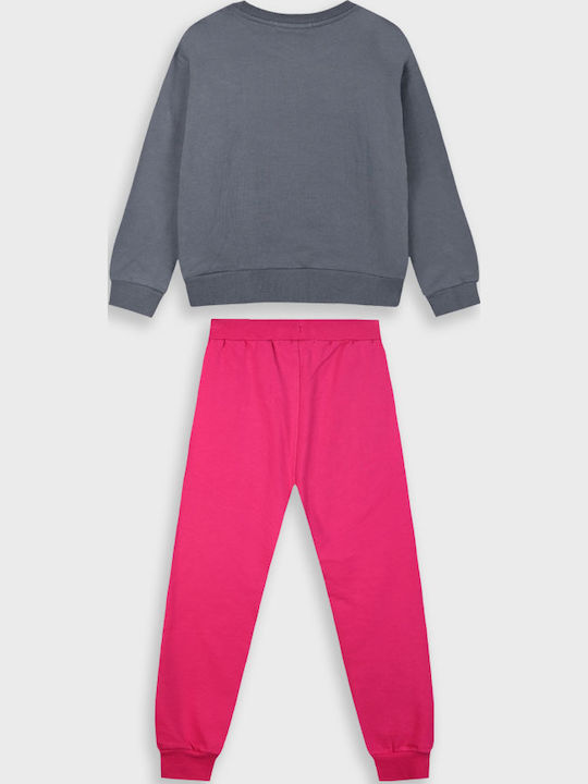 Kids Sweatpants Set Magenta 2pcs