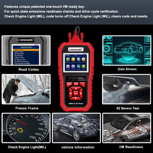 Konnwei Instrument de diagnosticare auto Digital OBD 2 cu Cablu