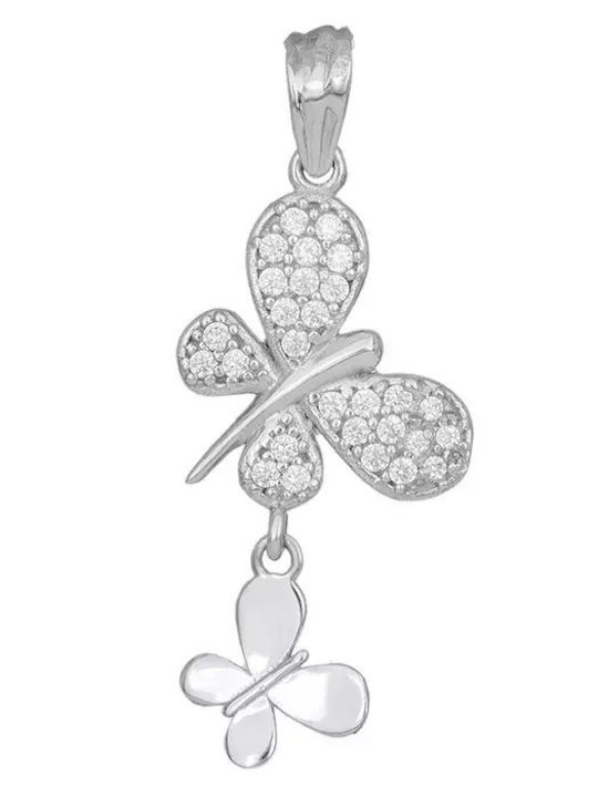 Charm From 14K White Gold