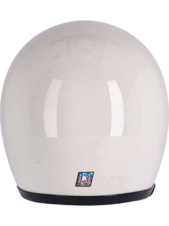 13 1/2 Magazine Skull Bucket Vintage White Κράνος Μηχανής Jet ECE 22.06