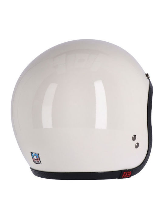 13 1/2 Magazine Skull Bucket Vintage White Κράνος Μηχανής Jet ECE 22.06