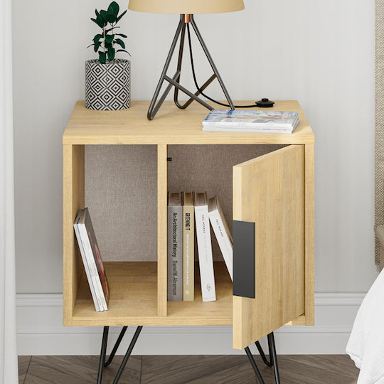 Nachttisch Glynn Beige 50.2x44.6x58cm