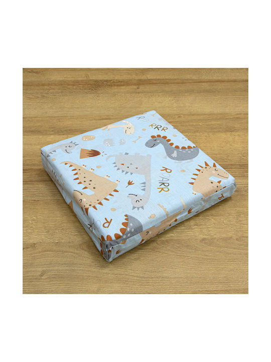 Lino Home Semi Double Cotton Sheet Set Jurassic Nap Petrol 170x260cm 3 Pieces