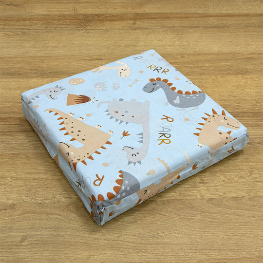 Lino Home Сет Детски Спални Комплекти Полудвойни Памучни Jurrasic Nap Petrol 170x260см 3 Бройки