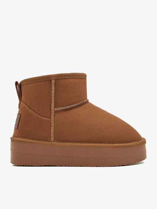 Suede Kinderstiefeletten Tabac Braun