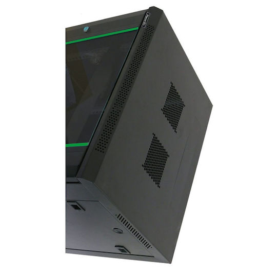 Power On Montat pe perete Cabină Rack 12U 60x60x63.5cm Negru 050187