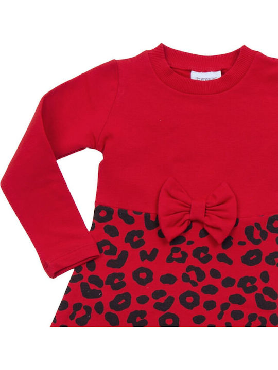 Rochie pentru Copii Rochie de fete Mânecă lungă Red