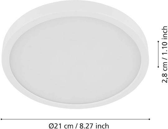 Ceiling Light Fueva 5 X Φ.21cm N 901011