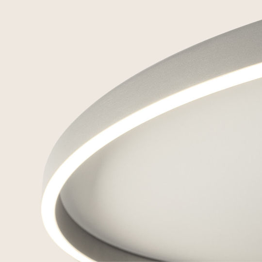 Zambelis Lights Plafonieră de Tavan Argintiu cu LED Integrat