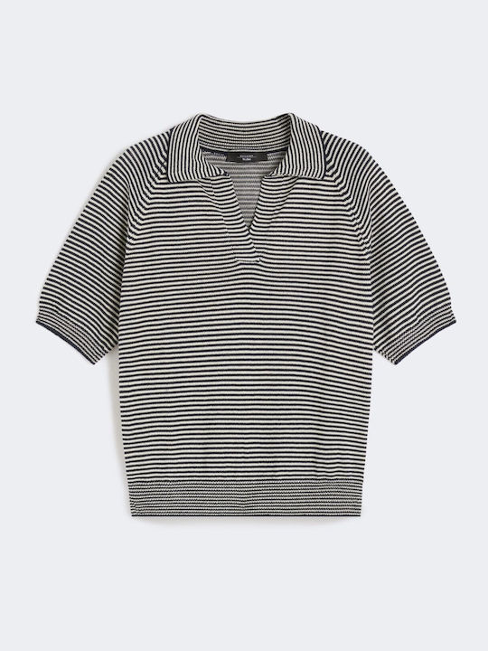 Women's Polo Blouse Blue