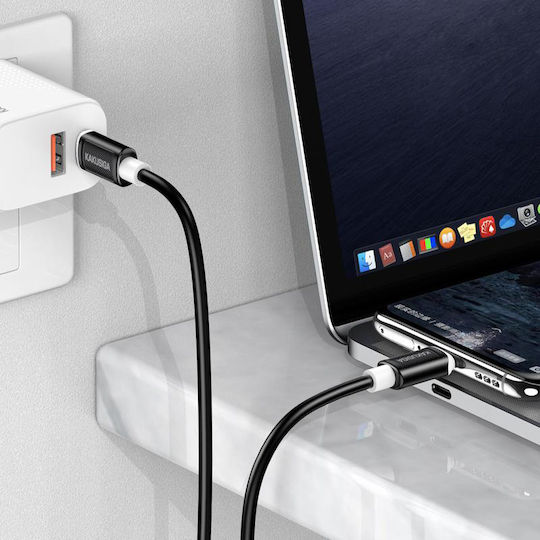 Kakusiga USB 2.0 Kabel USB-C männlich - USB-C 100W Weiß 1m (KSC-998-CC-WH)