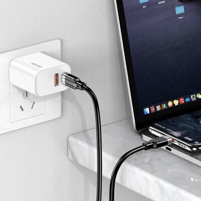 Kakusiga USB 2.0 Kabel USB-C männlich - USB-C 100W Weiß 1m (KSC-995-CC-WH)