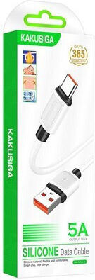 Kakusiga USB 2.0 Cable USB-C male - USB-A White 1m (KSC-998-C-WH)