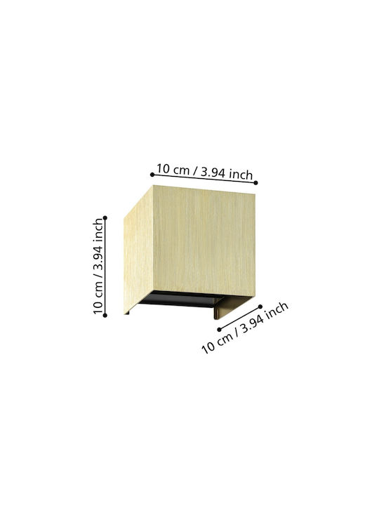 Wandleuchte Valmontone LED 3W 3000K 10x10x10cm N 901091-eglo