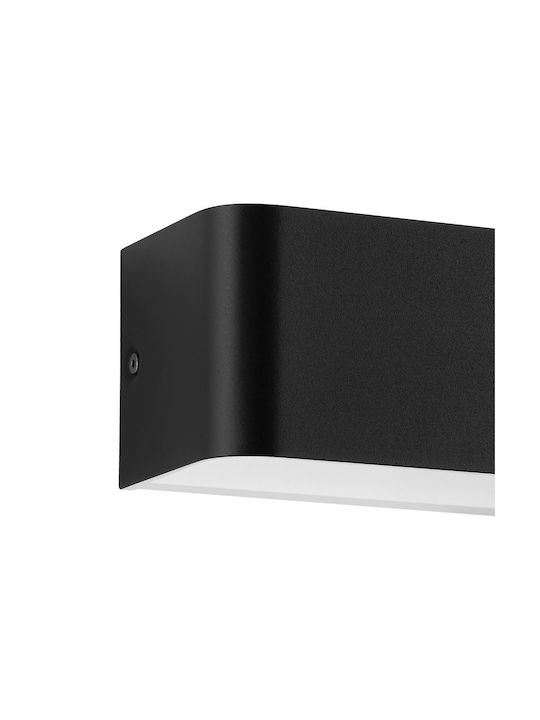 Eglo Sania Lamp Wall with Integrated LED and Warm White Light Black 36.5x9x8cm