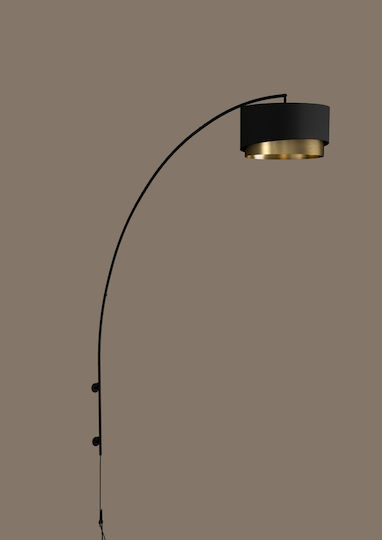 Eglo Lampa De Perete Modernă Cu Bază De Bec E27 Neagră 45x183x189cm