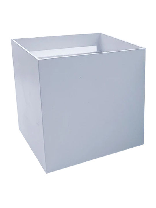 Dimmable Lumină Exterioară de Perete LED IP65 12W cu RGB Lumină 10x10x10εκ.