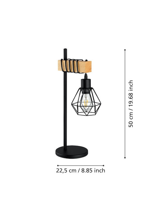 Eglo 44079 Tischlampe Townshend 1xE27 60W 230V FSC Zertifiziert