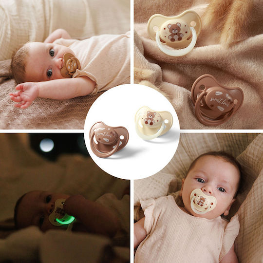 Babyono Биберони Силикон Нощна за 0-6 месеци 2бр