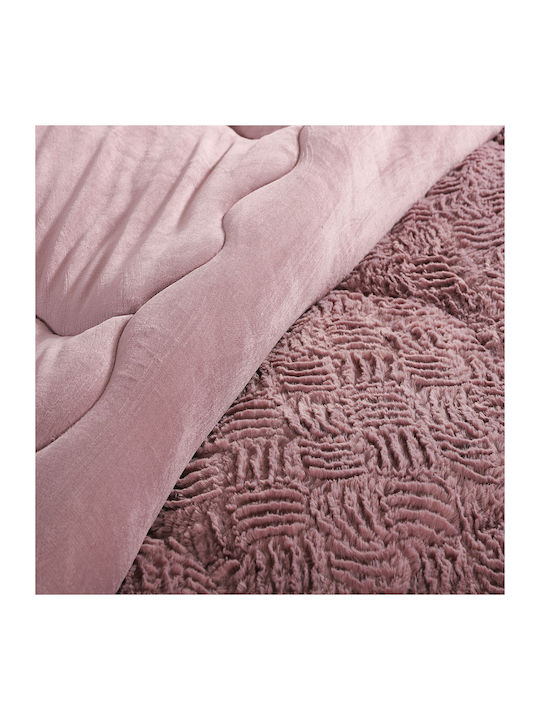Silk Fashion Κουβερτοπάπλωμα Υπέρδιπλο 220x240εκ. Plush Rust Red 240 GSM