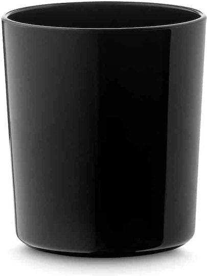 Yuk Set of Glasses Water / Cocktail/Drinking / Liqueur/Ouzo made of Plastic in Black Color 12pcs
