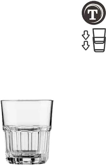 Vicrila Set Gläser Cocktail/Trinken / Wasser / Whiskey aus Glas 12Stück