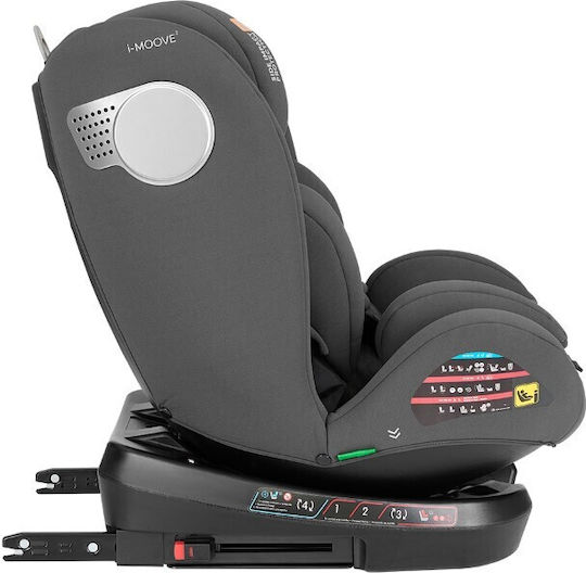 Kikka Boo I-Moove Καθισματάκι Αυτοκινήτου i-Size με Isofix Dark Grey