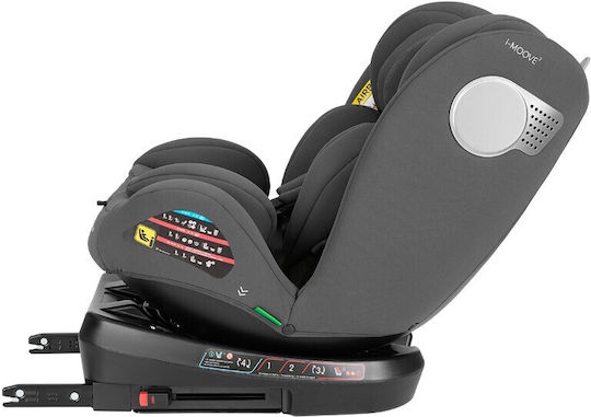 Kikka Boo I-Moove Καθισματάκι Αυτοκινήτου i-Size με Isofix Dark Grey