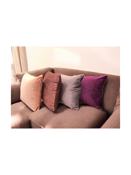 Decorative Pillow Case from Velvet Orange 45x45cm.