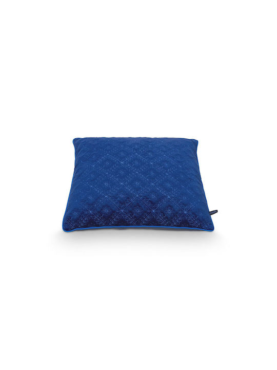 PiP Studio Sofa Cushion from Velvet Dark Blue 50x50cm.