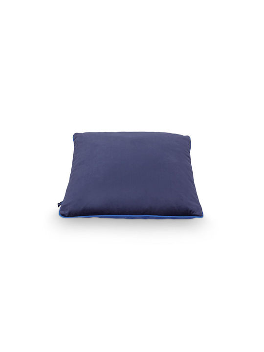 PiP Studio Sofa Cushion from Velvet Dark Blue 50x50cm.
