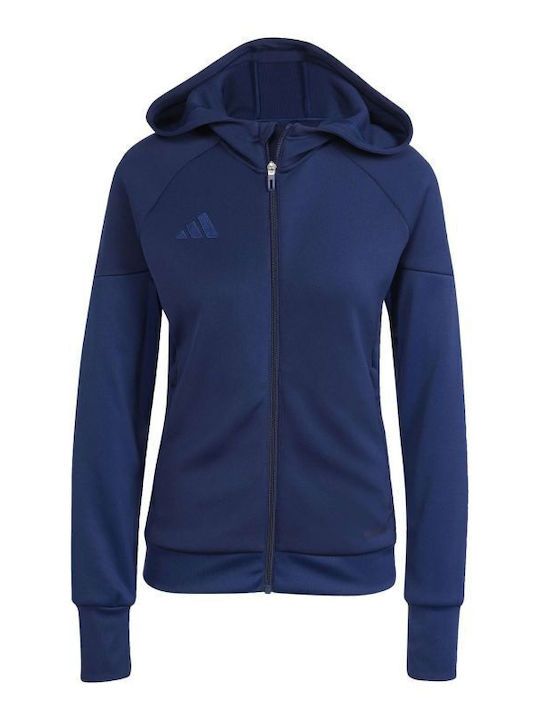 Women's Sweatshirt Jacket Hooded Navy Blue