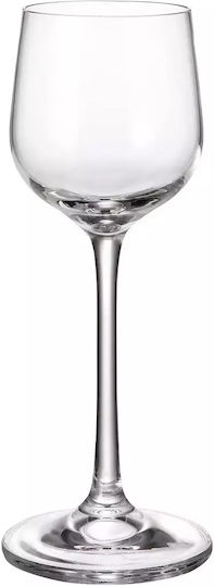 Crystal Bohemia Set of Glasses Liqueur/Ouzo / Shooters made of Crystal Stemmed 6pcs