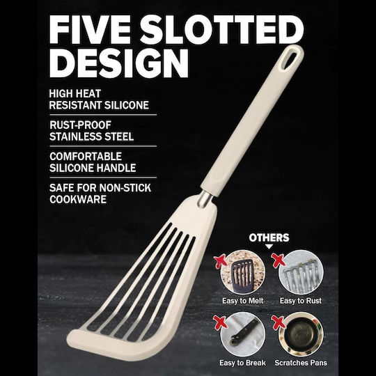 Uncle George Spatula Slotted Stainless Steel 33cm
