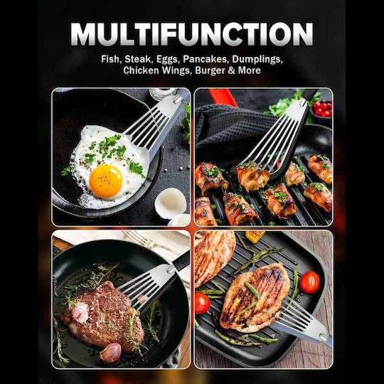 Uncle George Spatula Slotted Stainless Steel 33cm