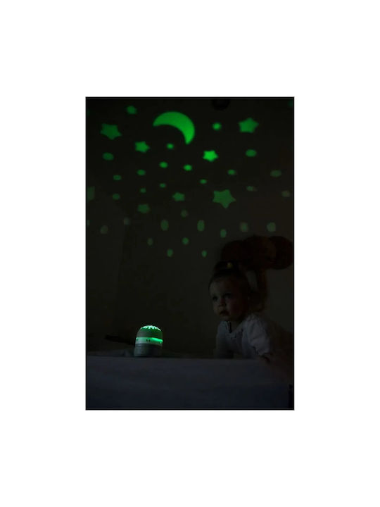 Beaba Περιστρεφόμενο Παιδικό Φωτιστικό Projector Pixie με Προβολή Αστεριών Πράσινο