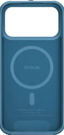 Pitaka Military-grade Umschlag Rückseite Aramid Fiber 2mm Blau (iPhone 17 Pro Max)