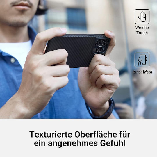 Pitaka ProGuard Umschlag Rückseite 2mm Orange (iPhone 17 Pro Max)