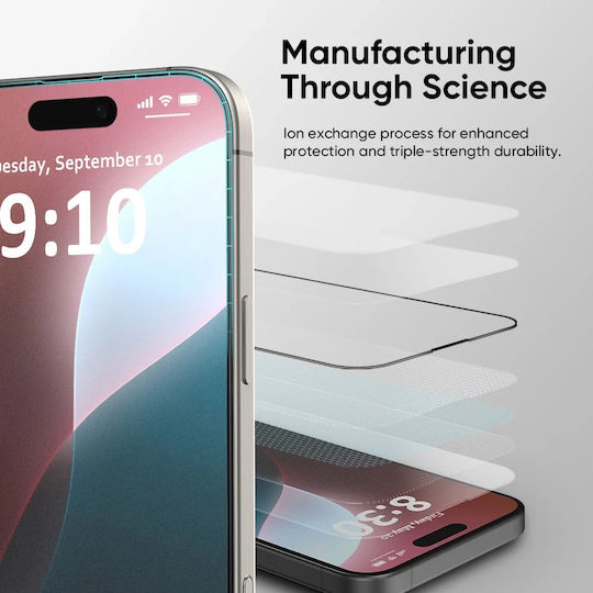 ANANK 3D Tempered Glass Μαύρο (iPhone 17 Pro Max / iPhone 16 Pro Max)