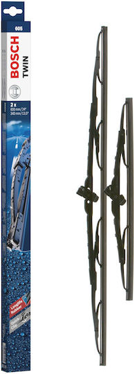 Bosch Twin 605 Set Frontal Lamele Ștergătoare Auto 600mm/340mm