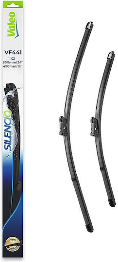 Valeo Silencio X.trm x2 Front Set Car Wiper Blades 600mm/450mm for Alfa Romeo Giulietta