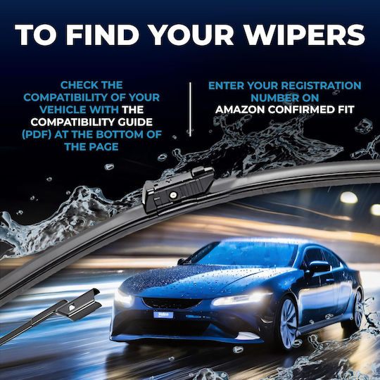 Valeo Silencio X.trm Front Set Car Wiper Blades 650mm Passenger Wiper Length 550mm