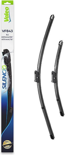 Valeo Silencio X.trm x2 Front Set Car Wiper Blades 650mm/400mm