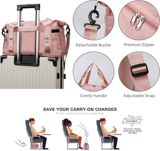 Sack Voyage 30lt Pink Fabric L44xW20xH32cm