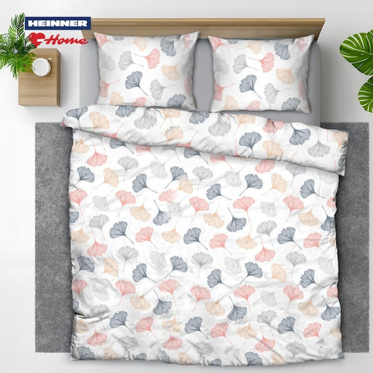 Heinner Комплект Плик за Завивка Памучен Двоен с 2 Калъфки & 1 Чаршаф 200x230 Linden