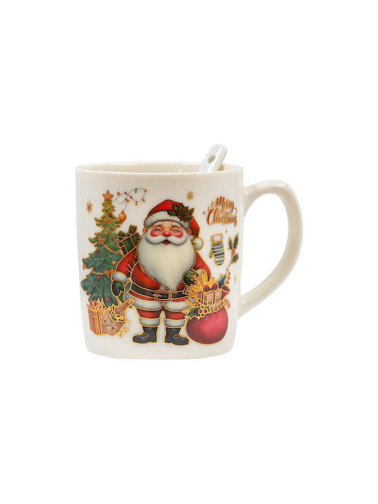 Fylliana Santa Claus Christmas Ceramic Mug Santa Clauses 8x7x7cm