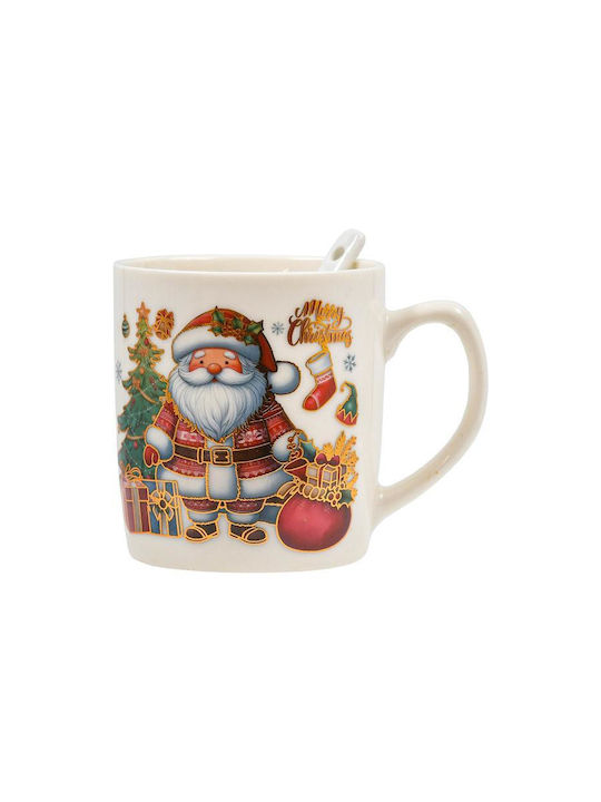 Fylliana Santa Claus Christmas Ceramic Mug Santa Clauses 8x7x7cm