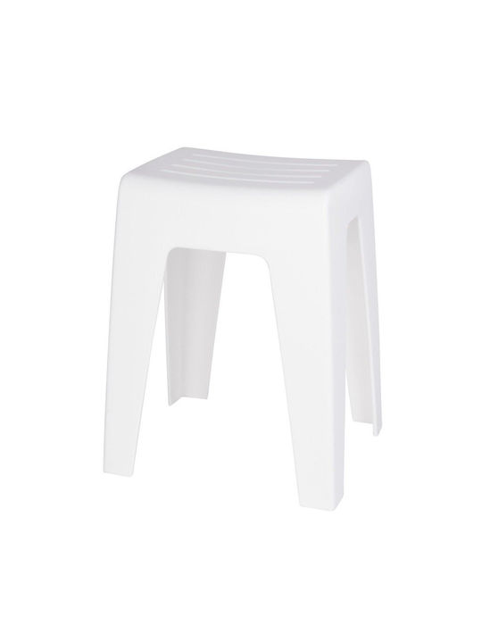 Stool For Kitchen Plastic White 38x47x32cm