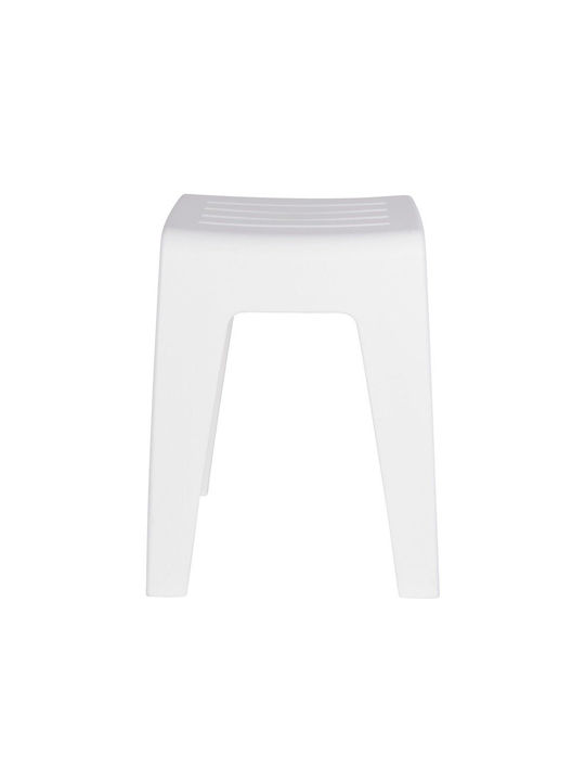 Stool For Kitchen Plastic White 38x47x32cm
